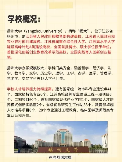 扬州大学是几本？本质属于高水平综合性重点高校