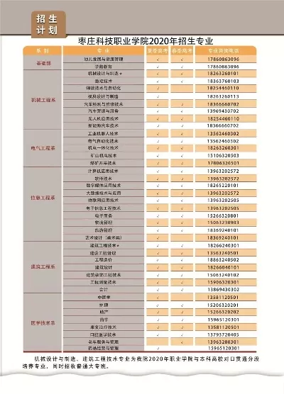  枣庄科技职业技术学院招生办电话是什么？全方位解答联系方式与服务详情