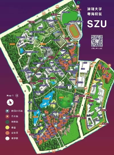 深圳大学粤海校区在哪里？一张地图，探索校园核心区的智慧之旅
