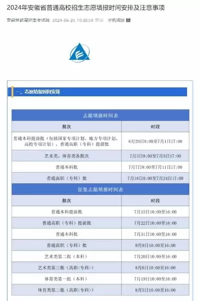  安徽省征集志愿入口在哪？——2025年志愿填报全攻略