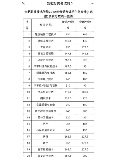 合肥技术学院录取分数线是多少？全面解析历年趋势与报考要点