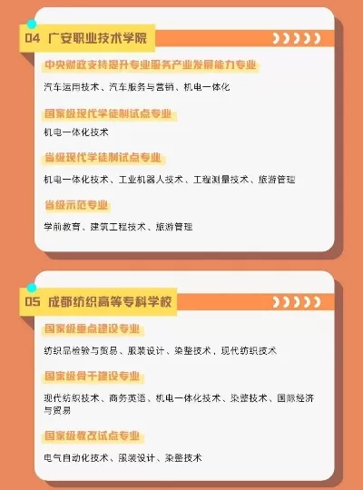 四川广安职业技术学院有哪些专业？其学科特色全揭秘