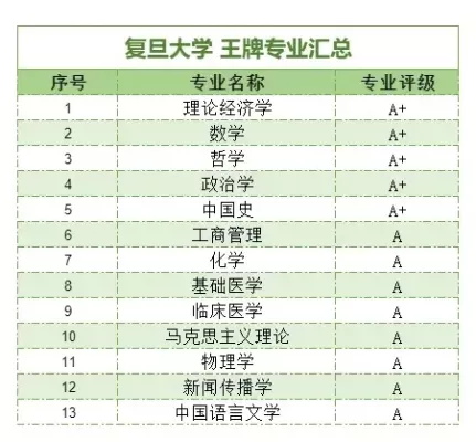 复旦大学有哪些王牌专业？揭秘顶尖学科的竞争力与特色